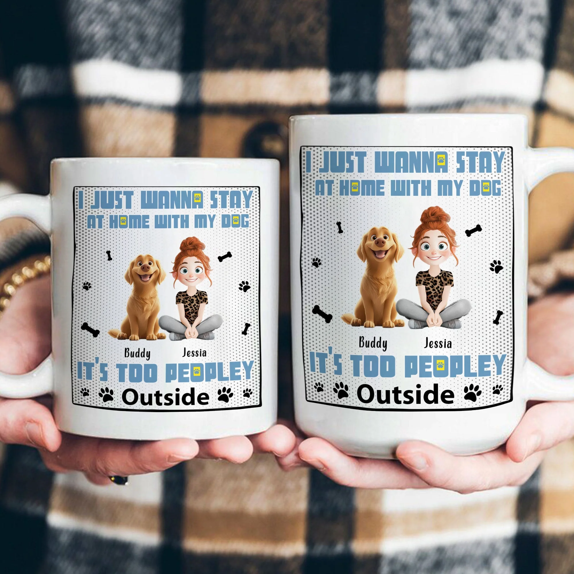 Personalized Pet Design White Ceramic Mug for Dog Lovers - Image 3