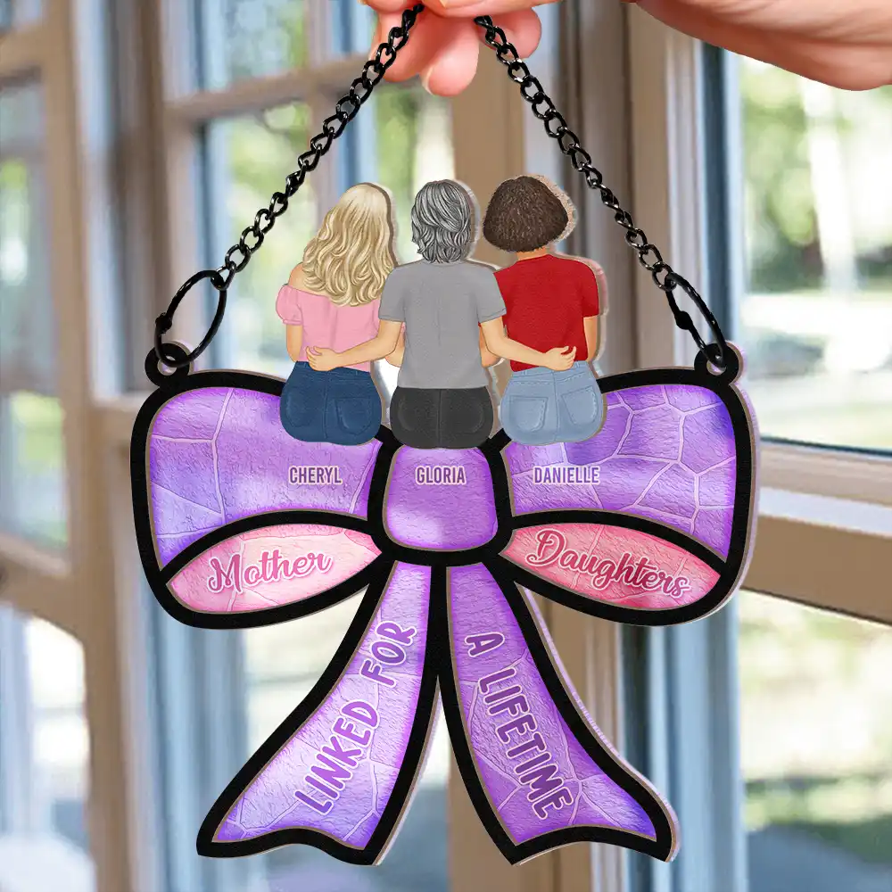 Mother & Daughter – Forever Linked Together - Personalized Wood and Acrylic Layered Ornament with Heartwarming Message, Perfect for Mother’s Day Gift - Image 10