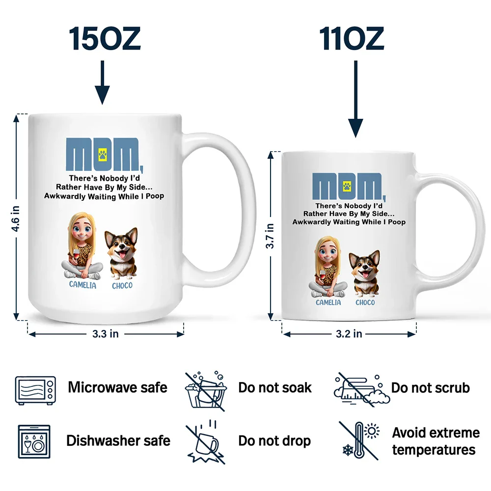 Personalized White Ceramic Mug - Custom Gift Cup - Image 4