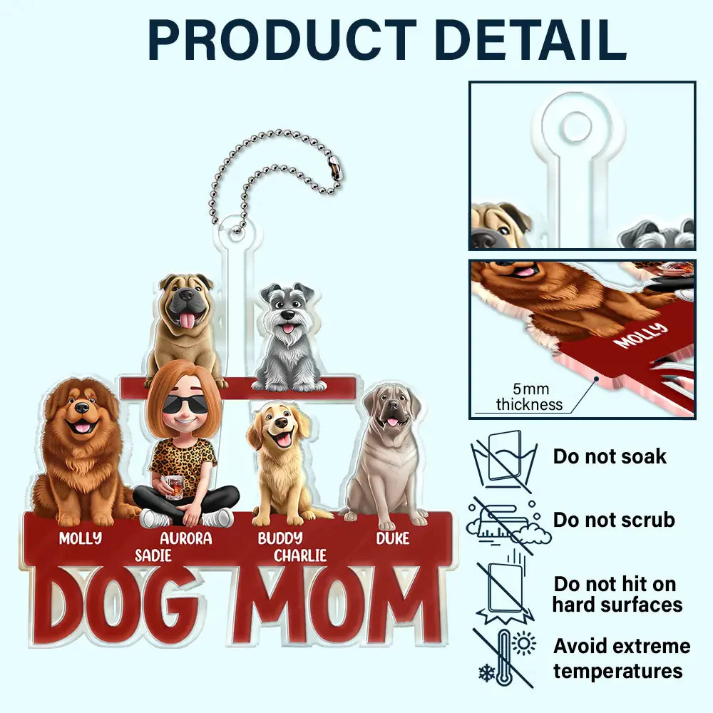 Personalized Dog Mom Acrylic Keychain - Custom Gift for Dog Lovers - Image 8
