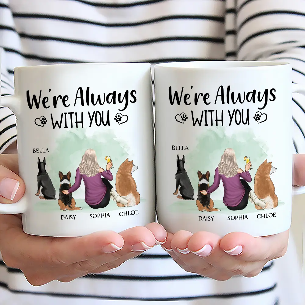 A Girl & Her Dogs – A Heartwarming Bond with Custom Names, Perfect Gift for Dog Lovers,for Mother’s Day or Birthday - Image 4