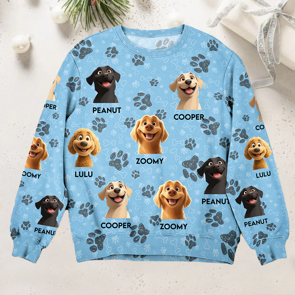 Personalized Dog Breed Sweatshirt - Custom Gift for Pet Lovers