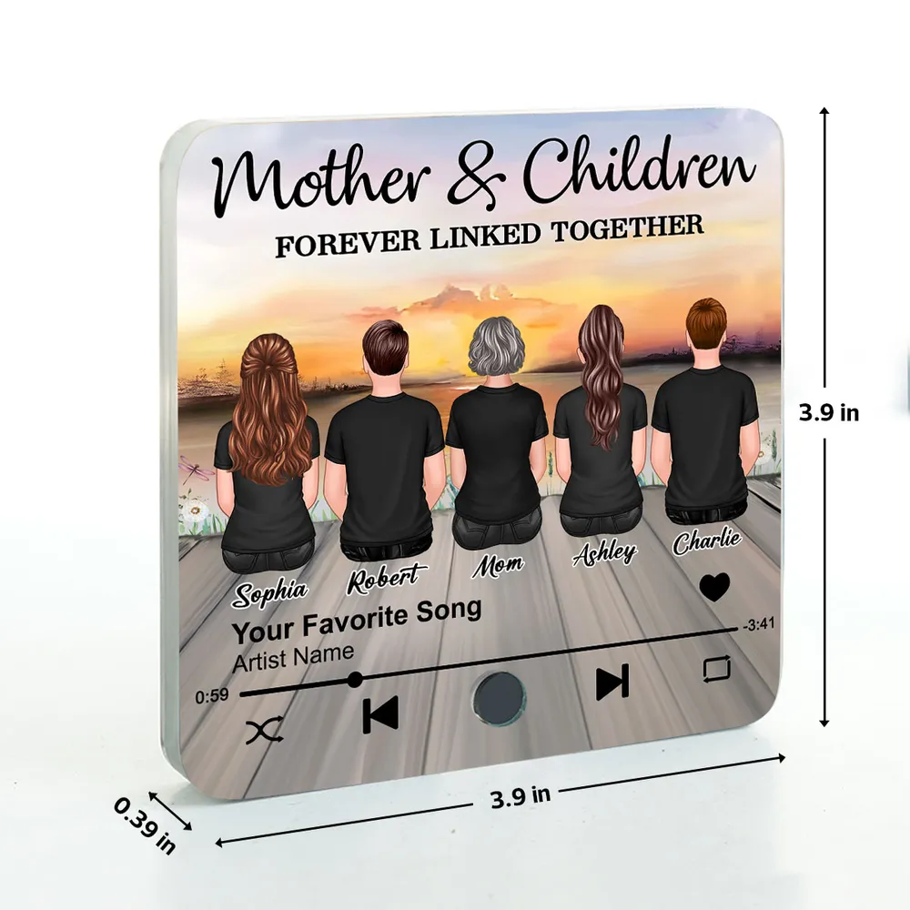Personalized Sunset Music Theme Acrylic Fridge Magnet – Custom Gift for Mothers - Image 10