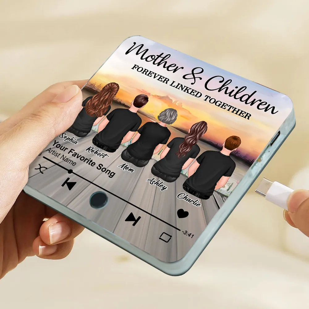 Personalized Sunset Music Theme Acrylic Fridge Magnet – Custom Gift for Mothers - Image 9