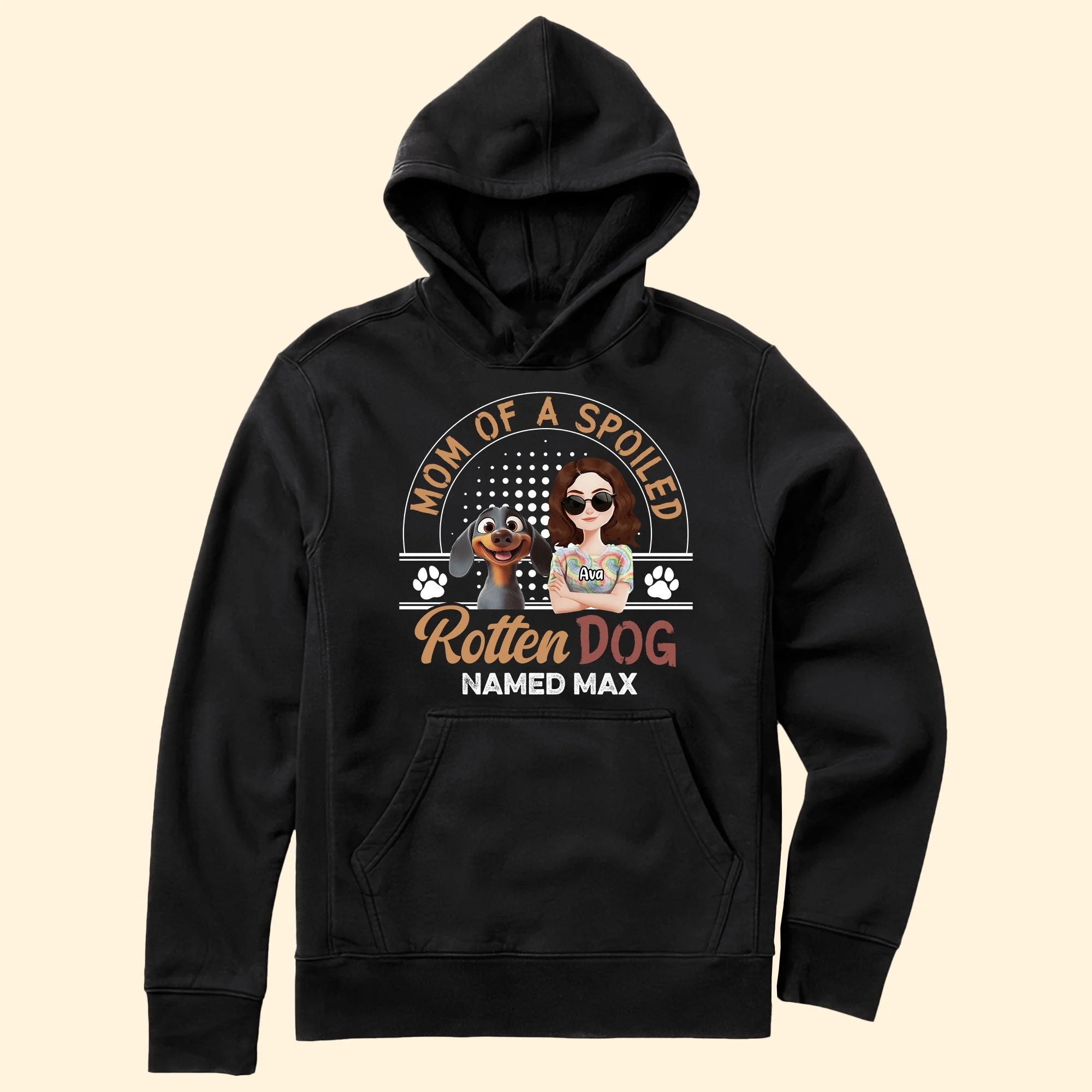 Mom of a Spoiled Dog T-Shirt - Personalized Classic Tee with Custom Name, Perfect Gift for Dog Lovers - Image 10