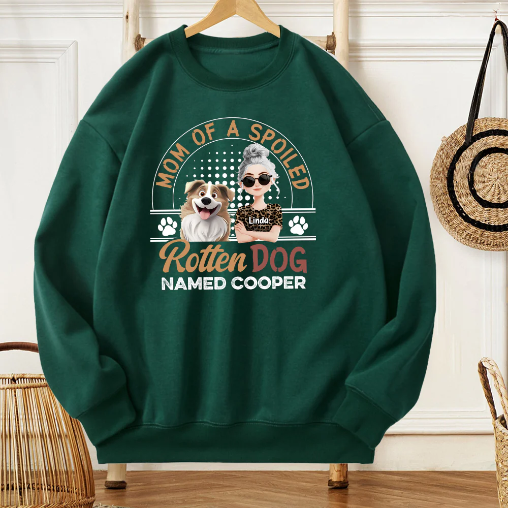 Mom of a Spoiled Dog T-Shirt - Personalized Classic Tee with Custom Name, Perfect Gift for Dog Lovers - Image 5