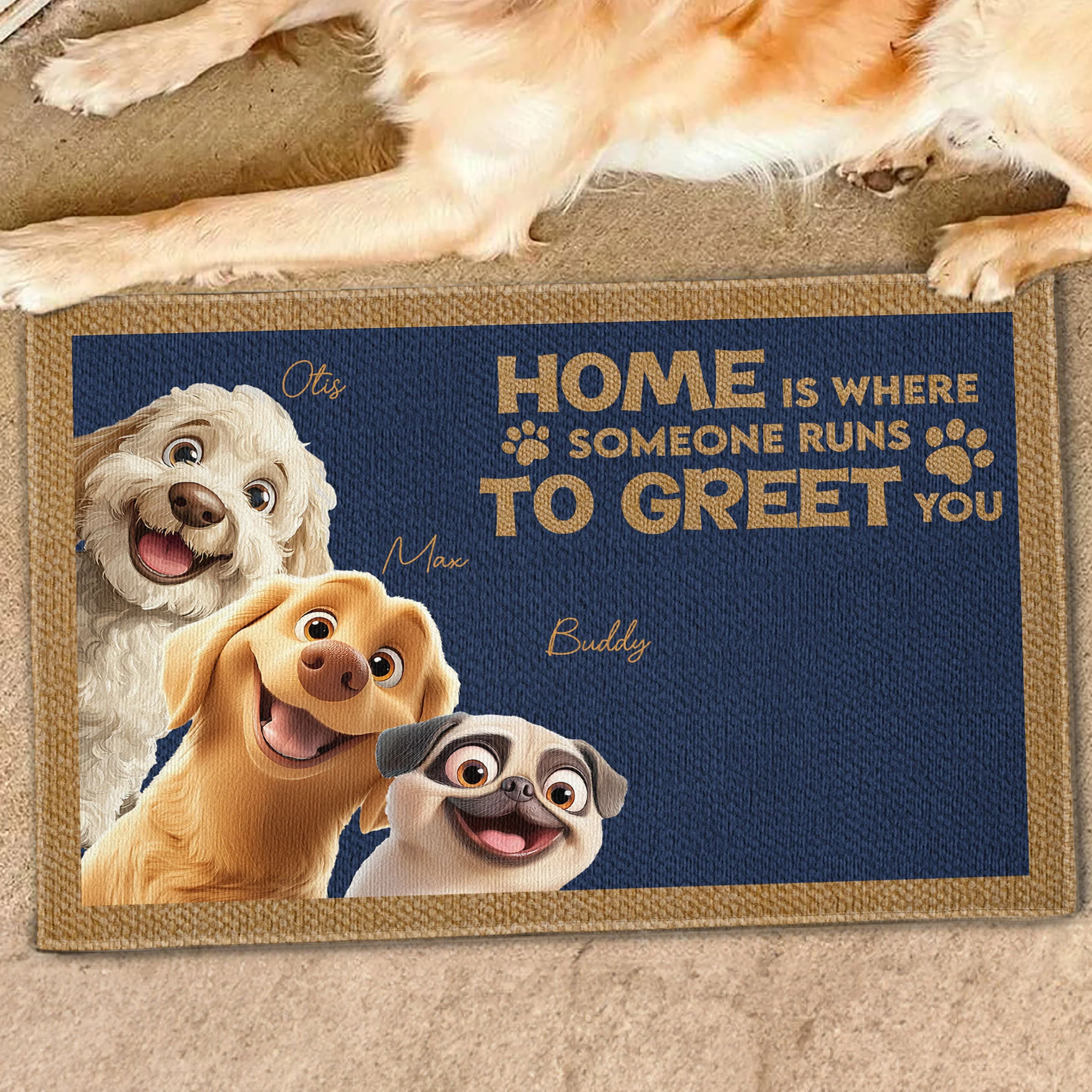 Personalized Dog Doormat - Custom Welcome Mat for Pet Owners - Image 7