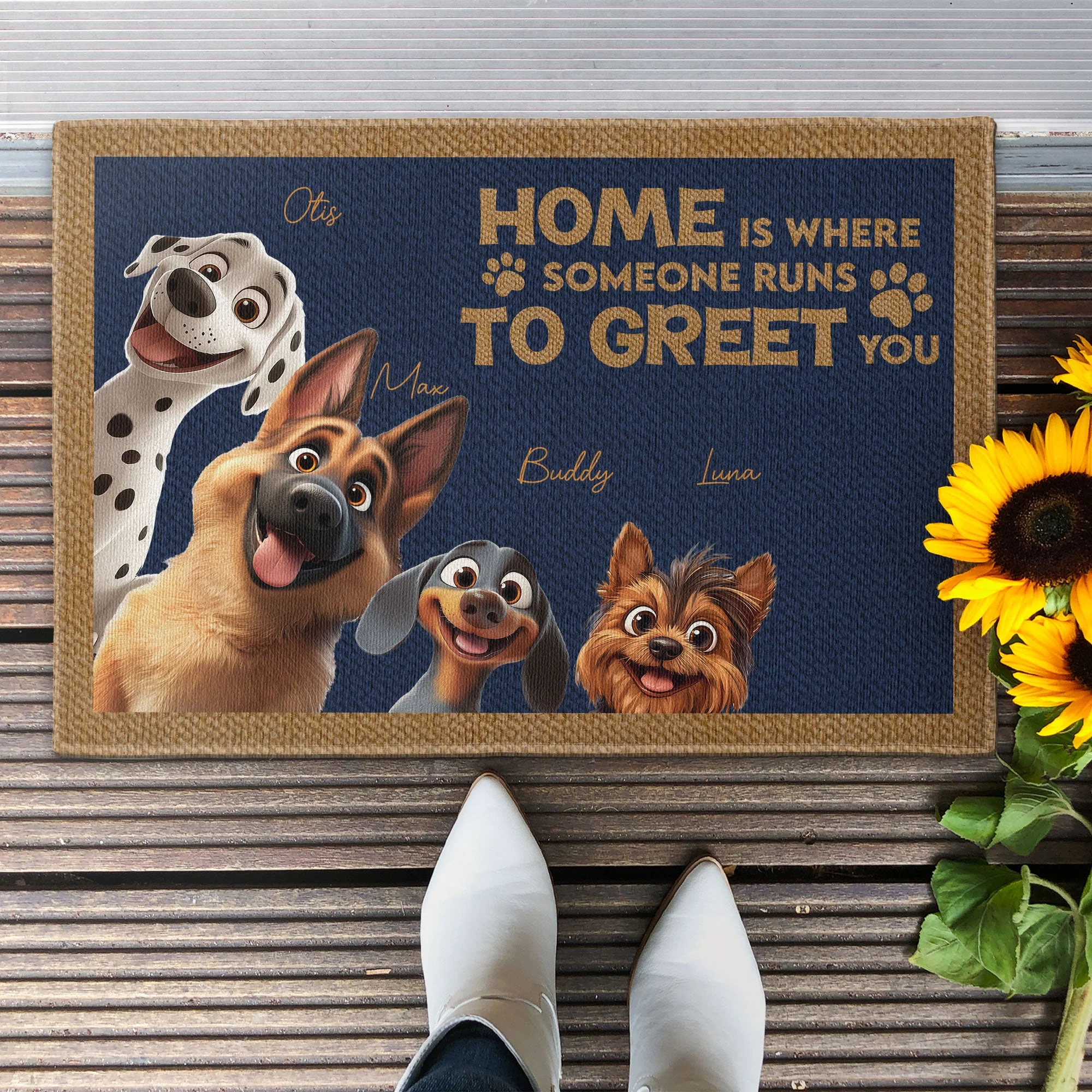 Personalized Dog Doormat - Custom Welcome Mat for Pet Owners - Image 8