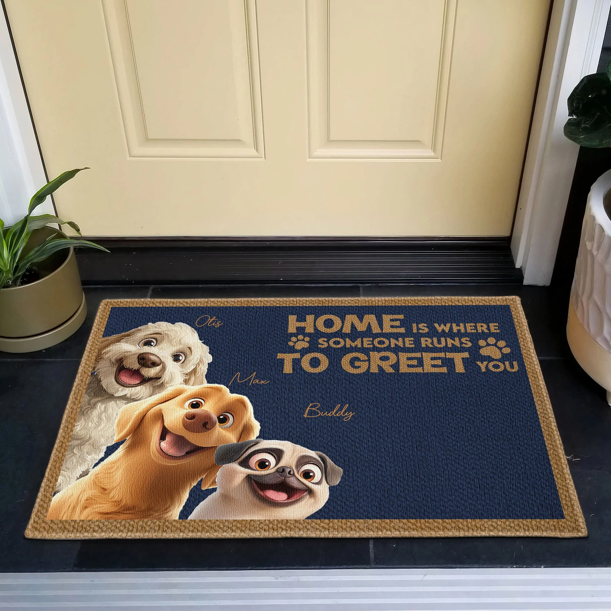 Personalized Dog Doormat - Custom Welcome Mat for Pet Owners - Image 9