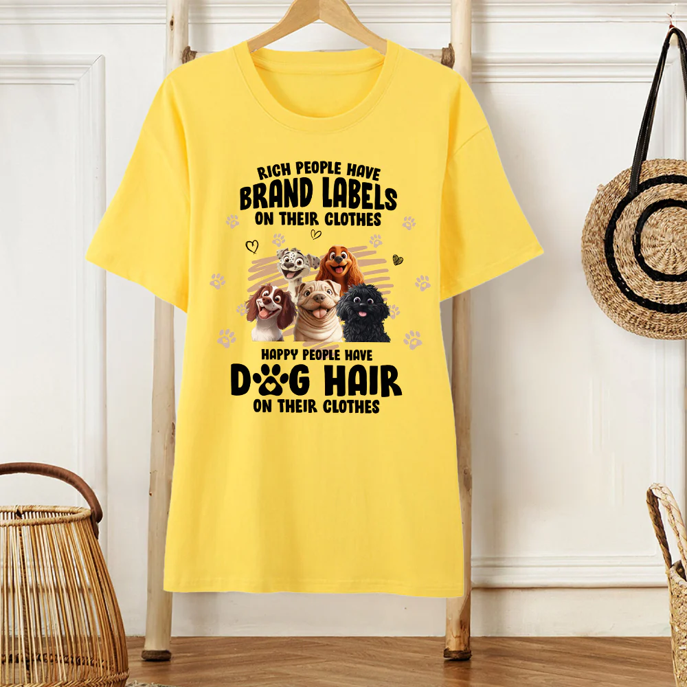Dog Lover Funny Tee - Cartoon Dog Design Gift Shirt - Image 2