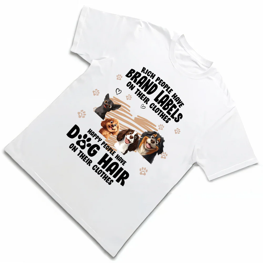 Dog Lover Funny Tee - Cartoon Dog Design Gift Shirt - Image 3