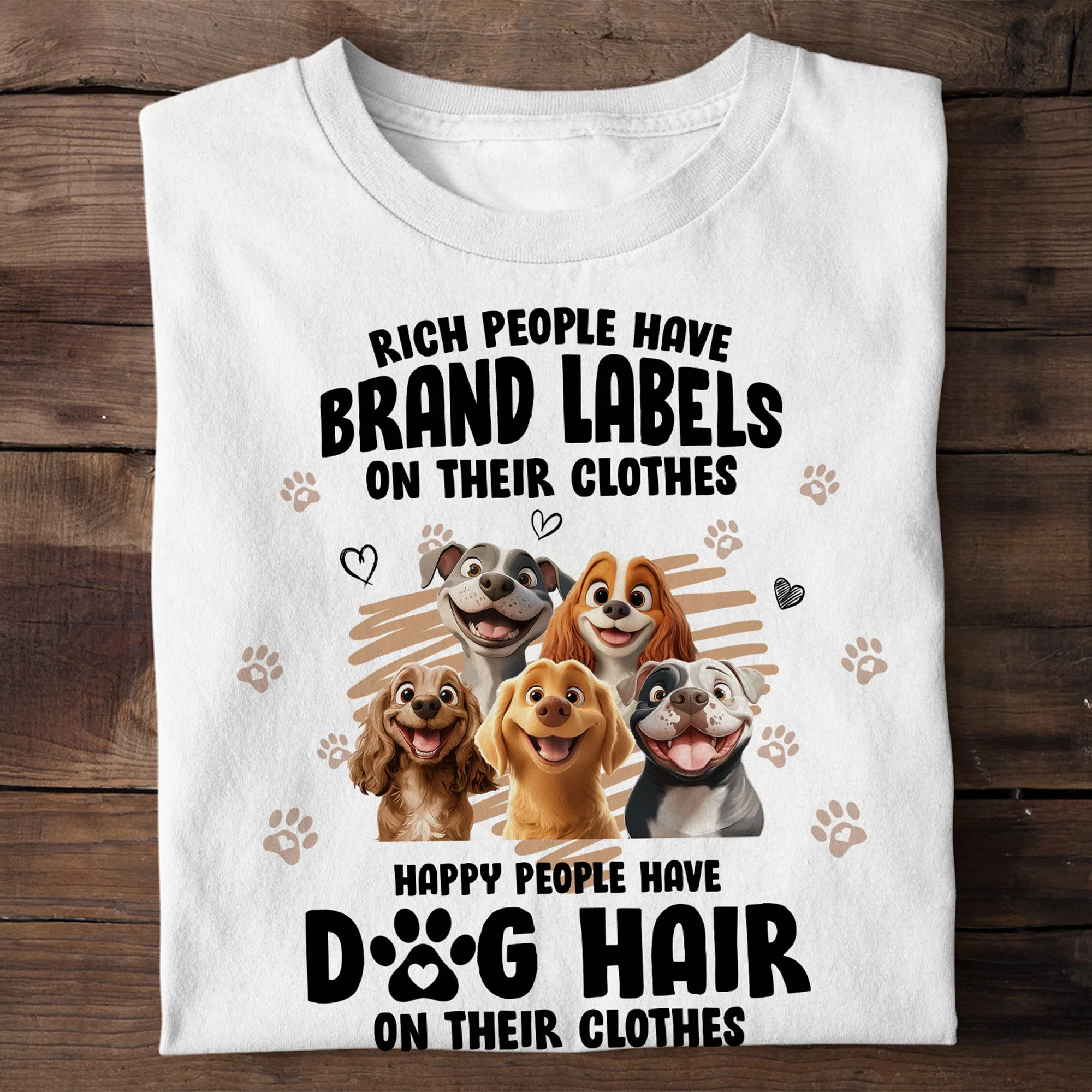 Dog Lover Funny Tee - Cartoon Dog Design Gift Shirt - Image 4