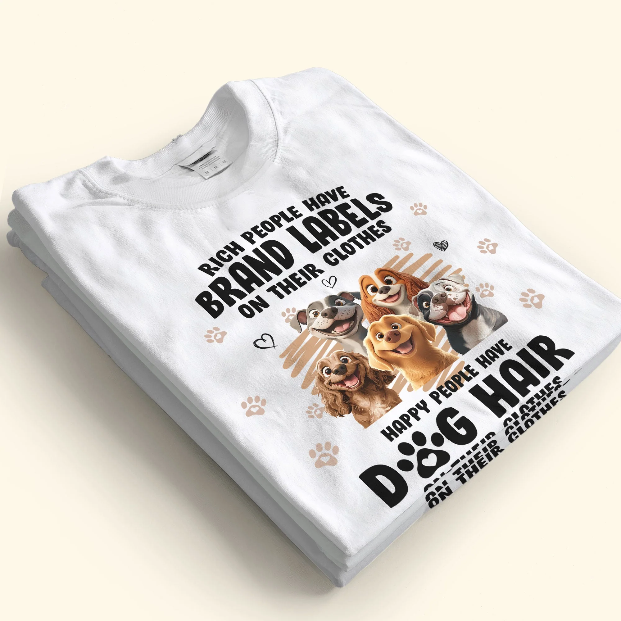 Dog Lover Funny Tee - Cartoon Dog Design Gift Shirt - Image 7