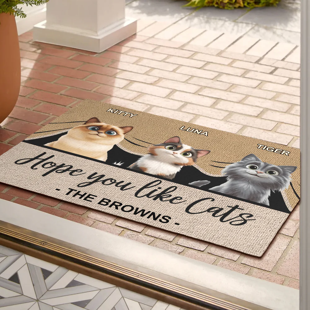 Custom Pet Lover Doormat - Personalized Dog & Cat Owner Gift - Image 3