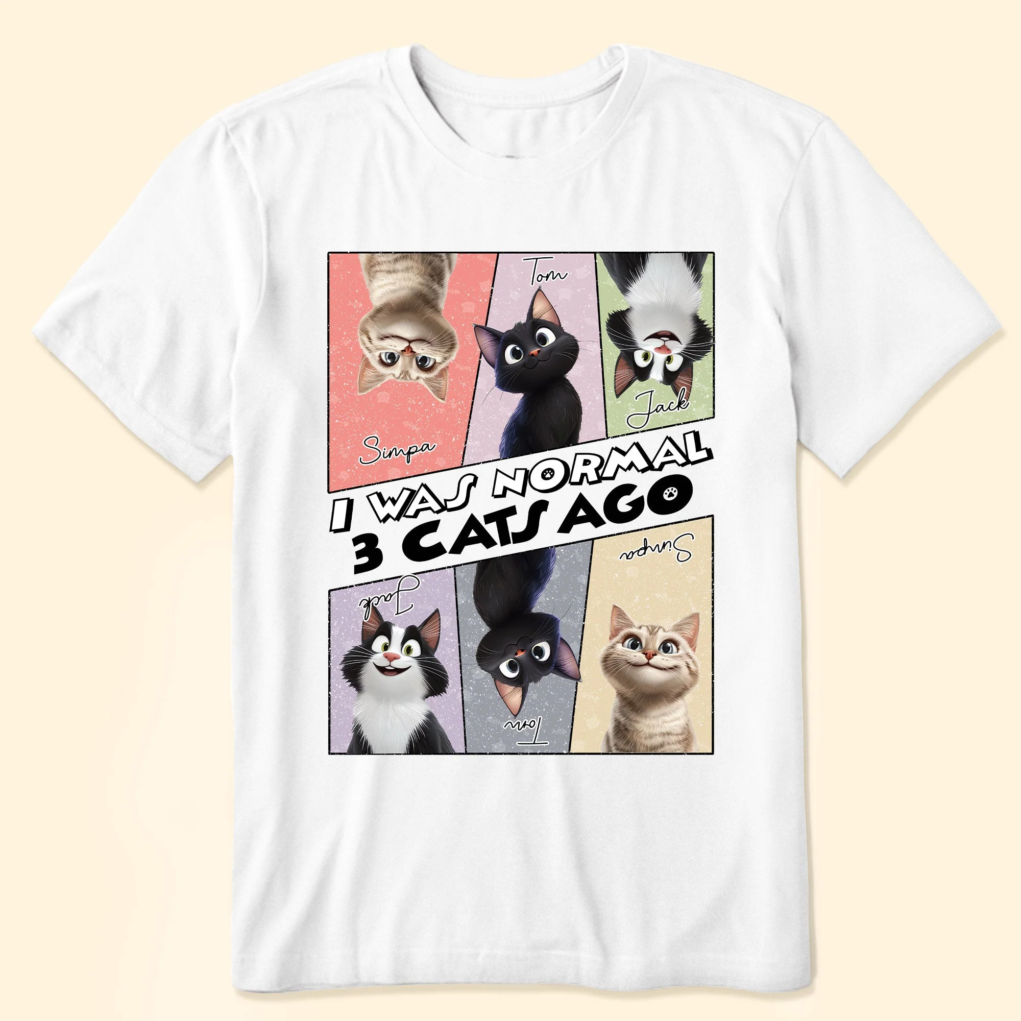 I Was Normal – Fun Classic Tee for Cat Lovers with Personalized Cat Designs, Perfect Gift for Pet Enthusiasts - Image 7