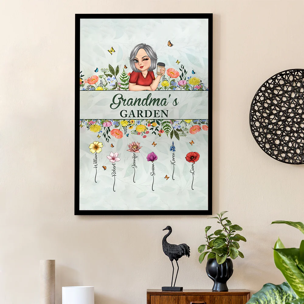 Personalized "Mommy’s Garden" Rectangular Iron Sign – Custom Flower Garden Sign for Mom, Ideal Gift for Mother's Day or Family Garden Lovers - Image 5