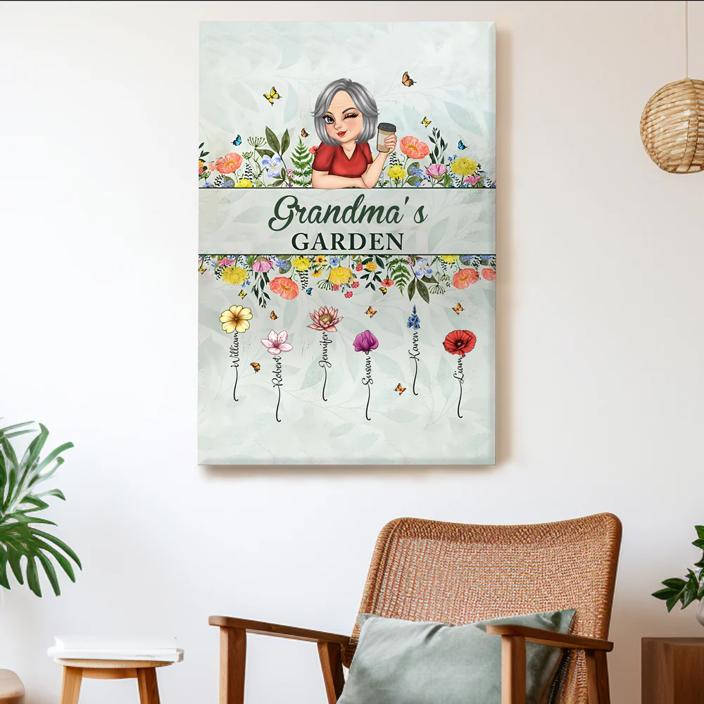 Personalized "Mommy’s Garden" Rectangular Iron Sign – Custom Flower Garden Sign for Mom, Ideal Gift for Mother's Day or Family Garden Lovers - Image 6