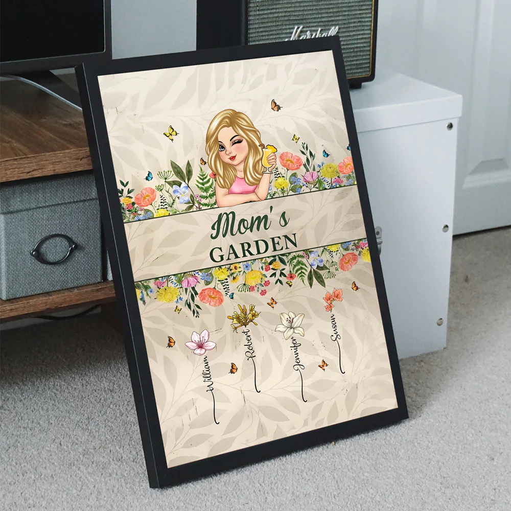 Personalized "Mommy’s Garden" Rectangular Iron Sign – Custom Flower Garden Sign for Mom, Ideal Gift for Mother's Day or Family Garden Lovers - Image 7