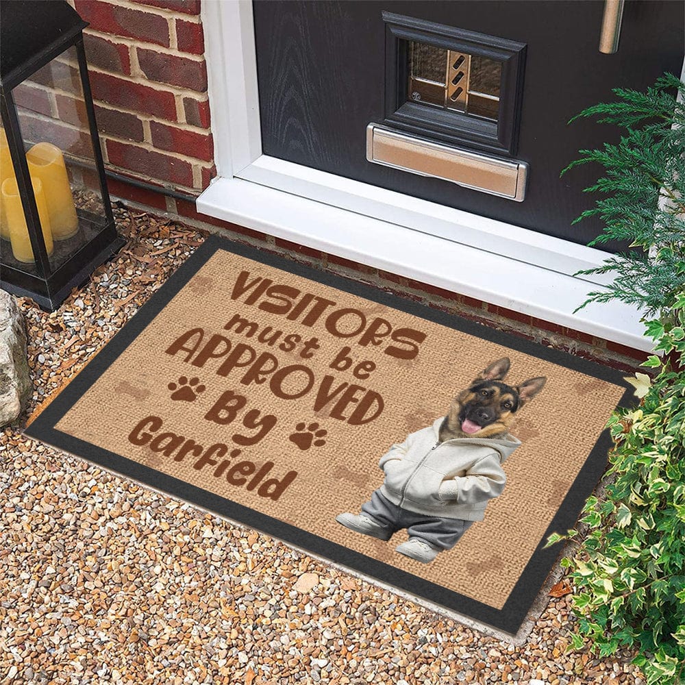 Personalized Dog Doormat – Visitors Must Be Approved By These Pet, Customizable Pet Welcome Mat, Perfect Gift for Dog Lovers, Home Decor for Pet Families - Image 5