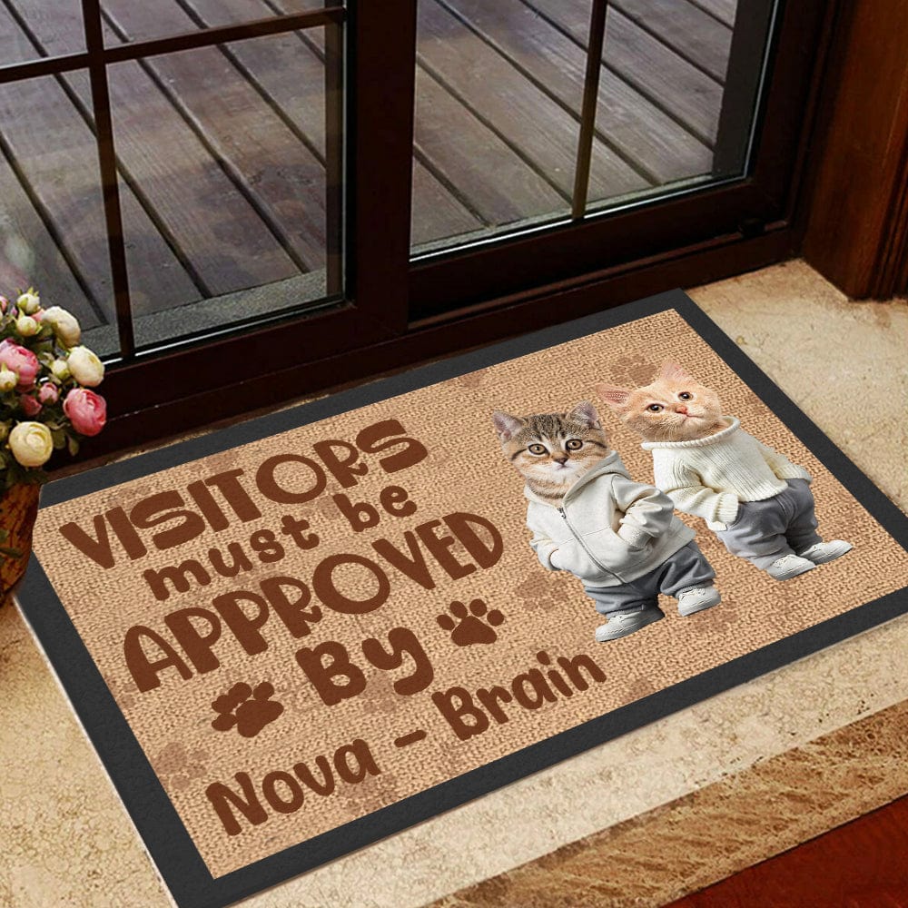Personalized Dog Doormat – Visitors Must Be Approved By These Pet, Customizable Pet Welcome Mat, Perfect Gift for Dog Lovers, Home Decor for Pet Families - Image 8
