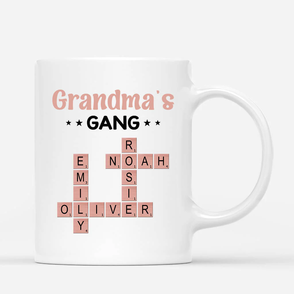 Personalized Ceramic Mug for Grandma – Custom Design Featuring Her Grandkids' Names – Great Gift for Mother's Day - Image 5