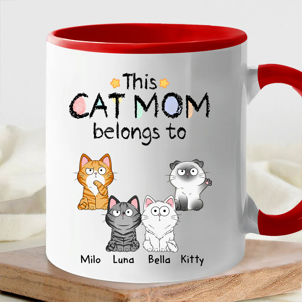 Personalized Cat Mum Mug – Customizable Cat Design for Your Beloved Feline Family - Image 3