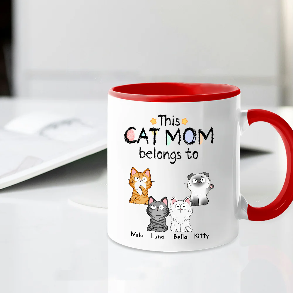 Personalized Cat Mum Mug – Customizable Cat Design for Your Beloved Feline Family - Image 4