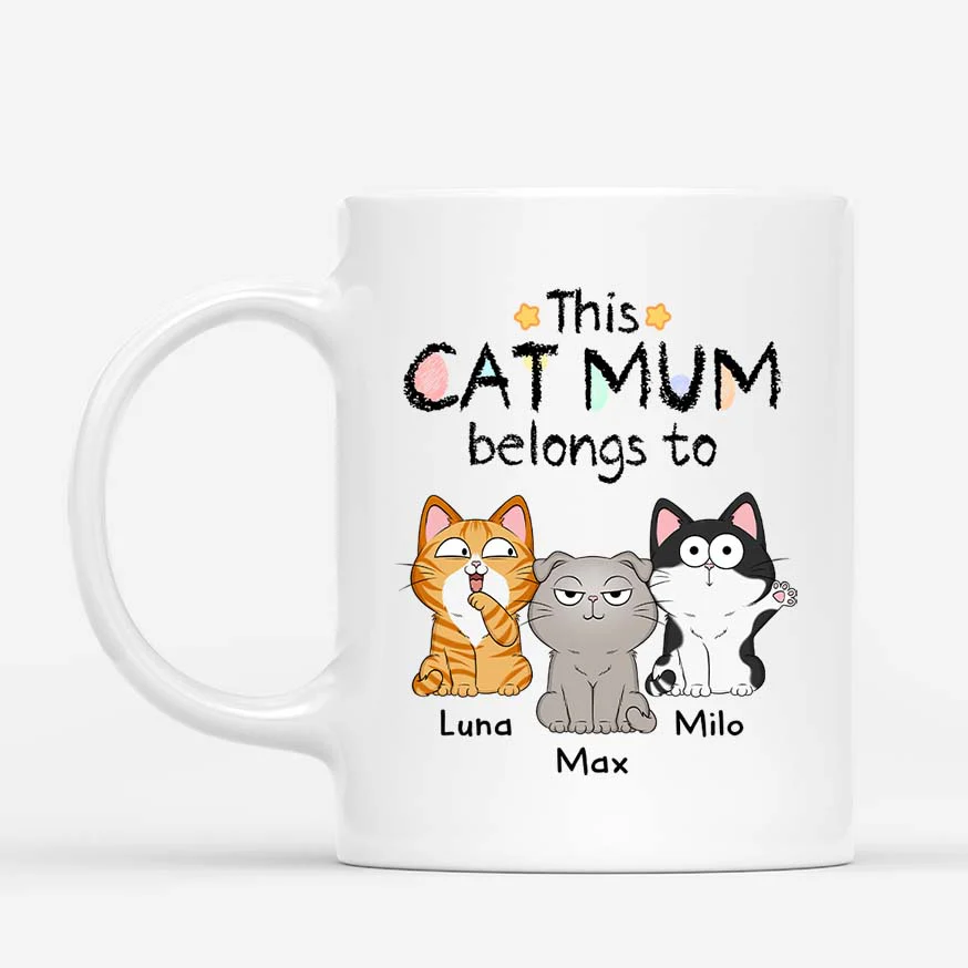 Personalized Cat Mum Mug – Customizable Cat Design for Your Beloved Feline Family - Image 5
