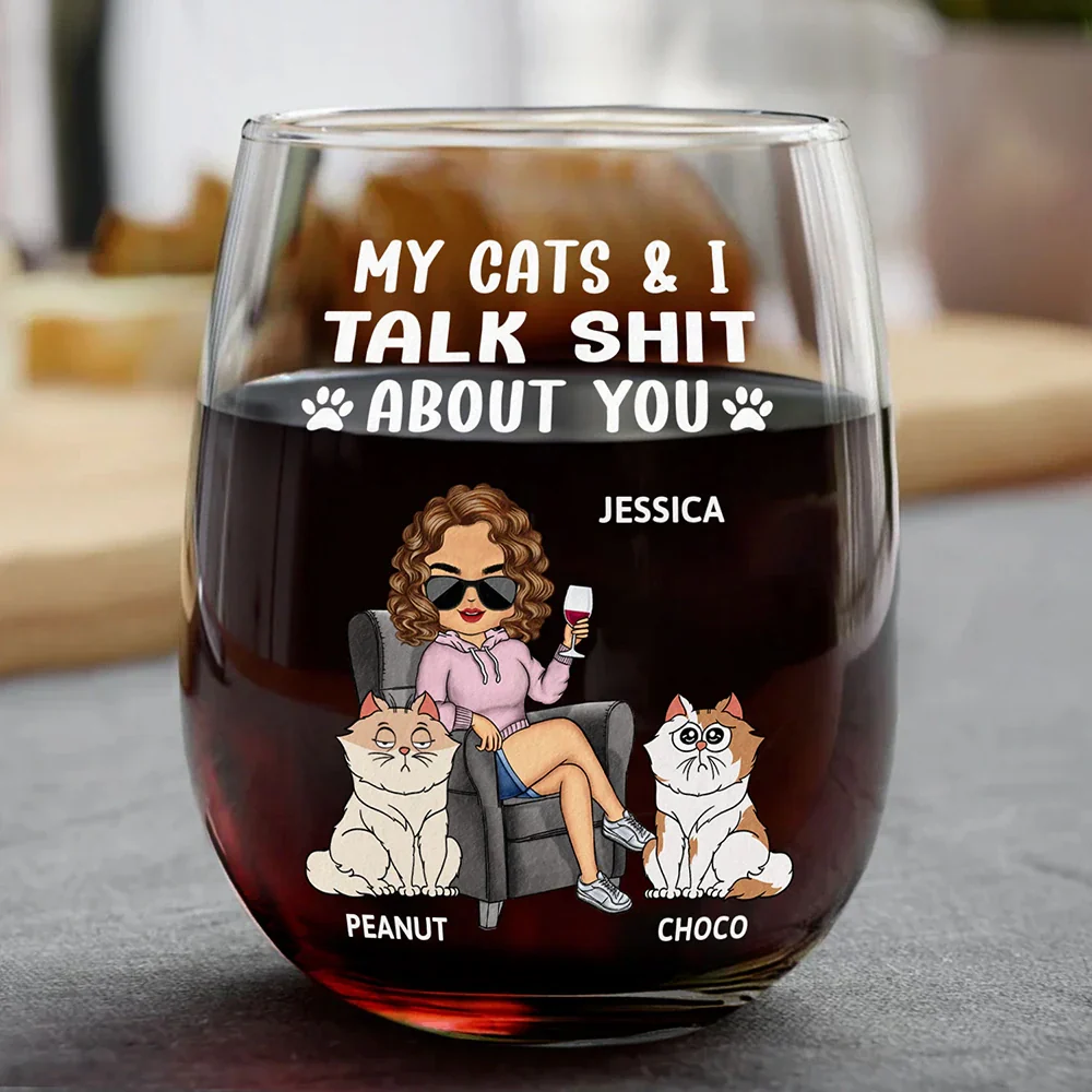 Personalized Wine Glass for Dog Lovers – Fun Gift for Her and Her Dog with Custom Design - Image 5