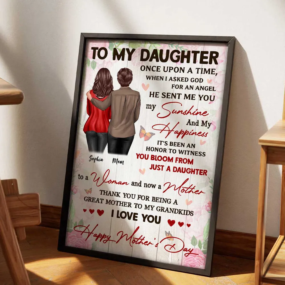 Personalized Mother's Day Canvas or Poster - Gift from Daughter - Image 4