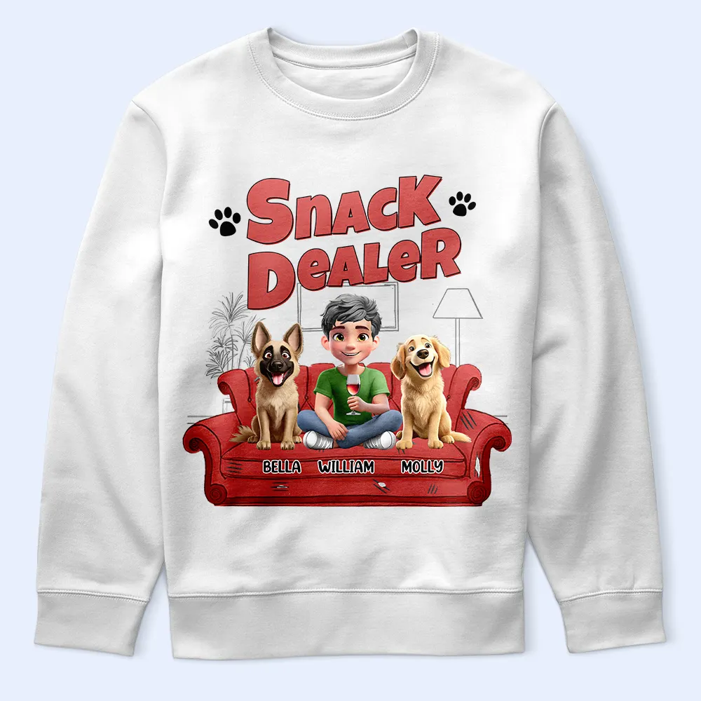 Treat Dealer – Funny Personalized Dog Lover T-Shirt, Women’s Tee, Sweatshirt and Hoodie – Ideal Gift for Dog Owners and Pet Lovers - Image 9