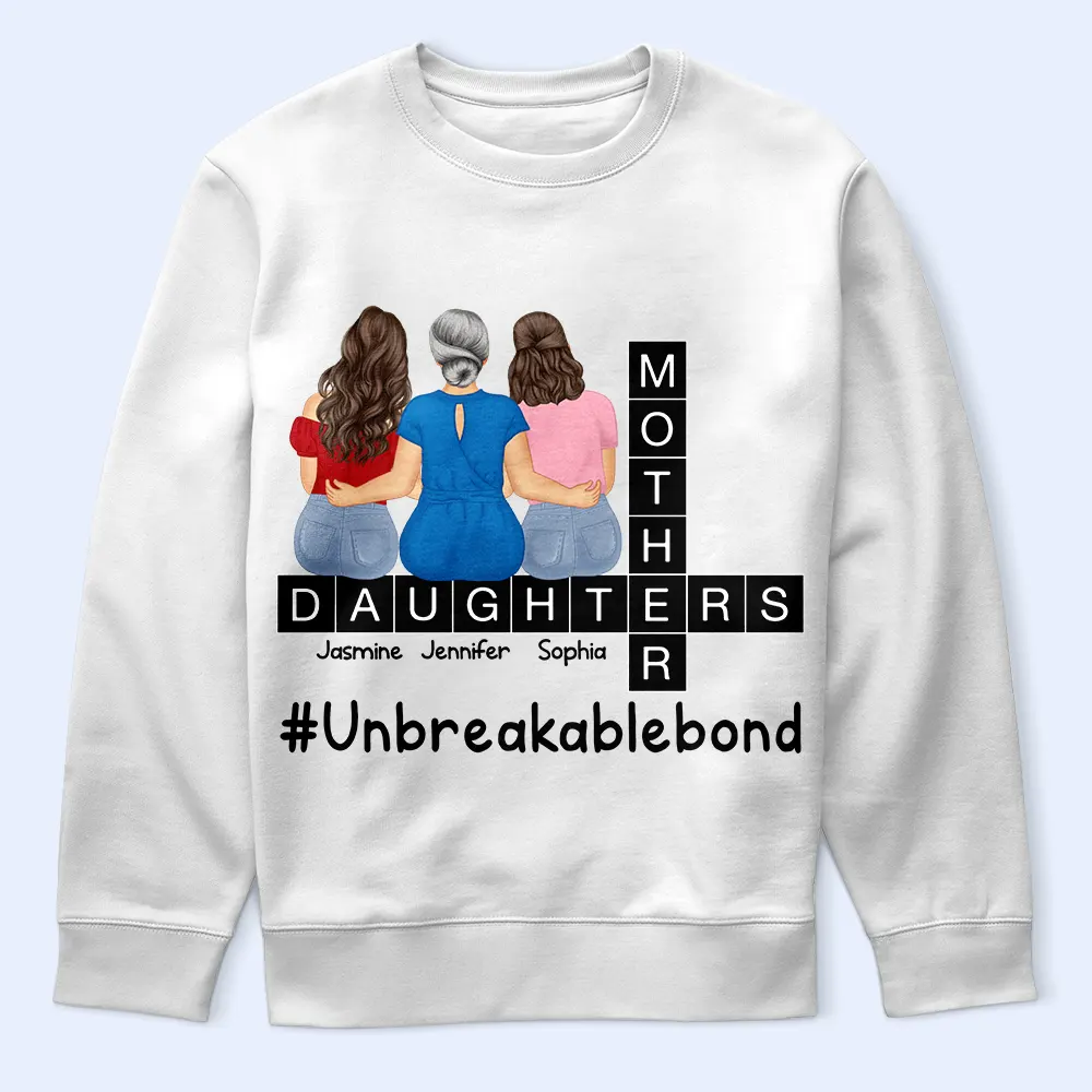 Unbreakable Bond – Personalized Mother and Daughters T-shirt, Women’s T-shirt, Hoodie, and Sweatshirt – Perfect Gift for Mother - Image 8