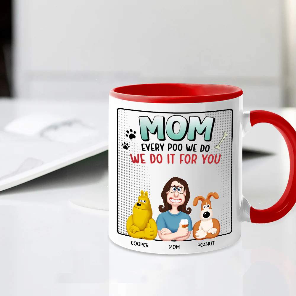 Personalized Ceramic Dog Mom Mug – Custom Gift Cup - Image 4