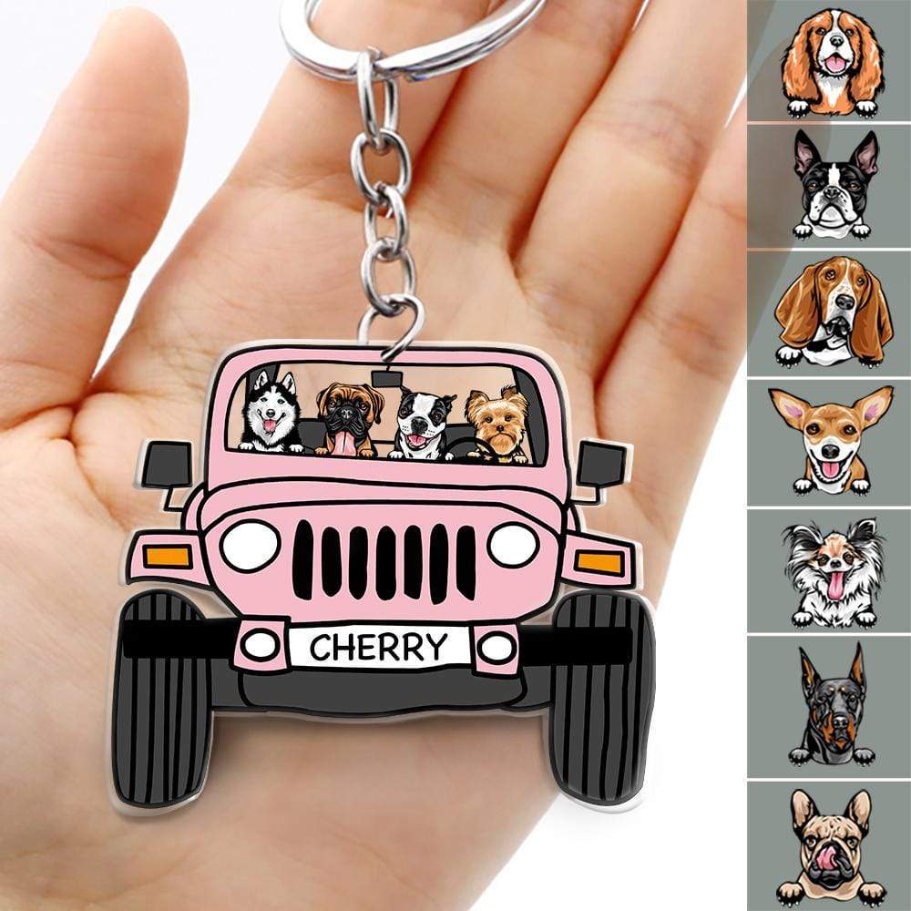 Customized Pet Car Keychain – Choose Dog, Cat, or Upload Your Own Image, Humorous Car Keychain for Pet Lovers - Image 4