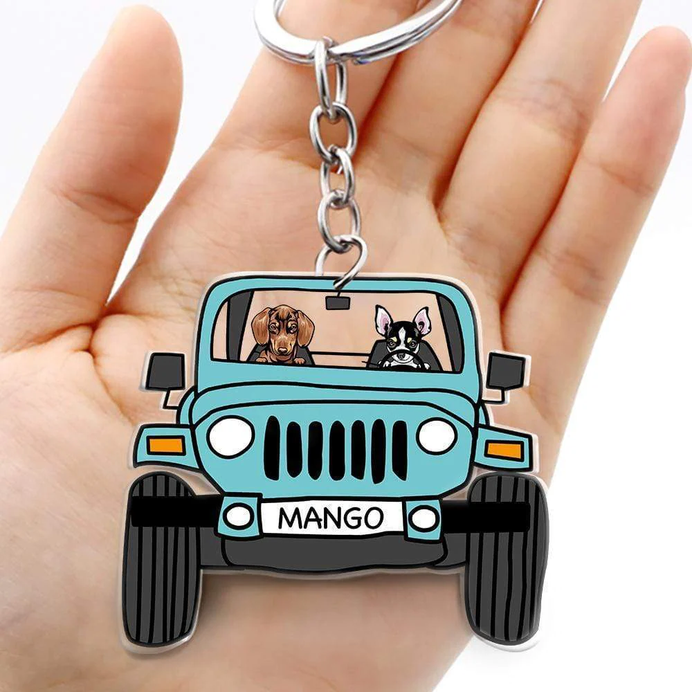 Customized Pet Car Keychain – Choose Dog, Cat, or Upload Your Own Image, Humorous Car Keychain for Pet Lovers - Image 6