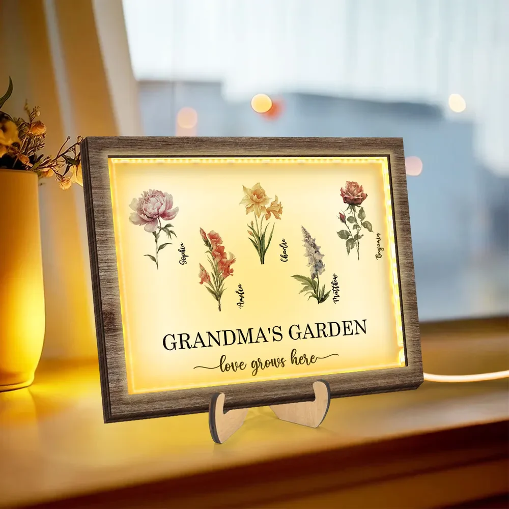 Personalized 2-Layer Wooden LED Plaque – A Heartfelt Gift for Grandma with Custom Design – A Special Gift to Celebrate Love - Image 5