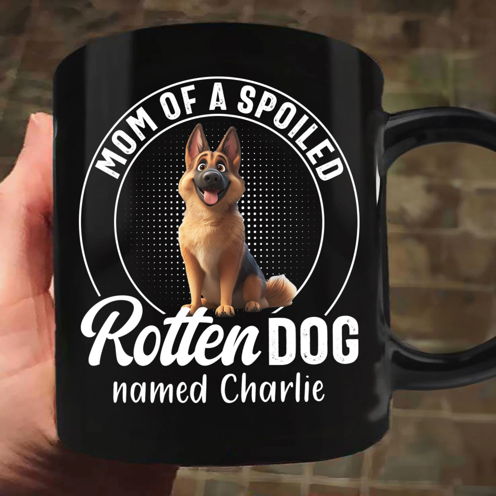 Mom Of Spoiled Rotten Dogs - Funny Custom Mug for Dog Lovers - Image 3