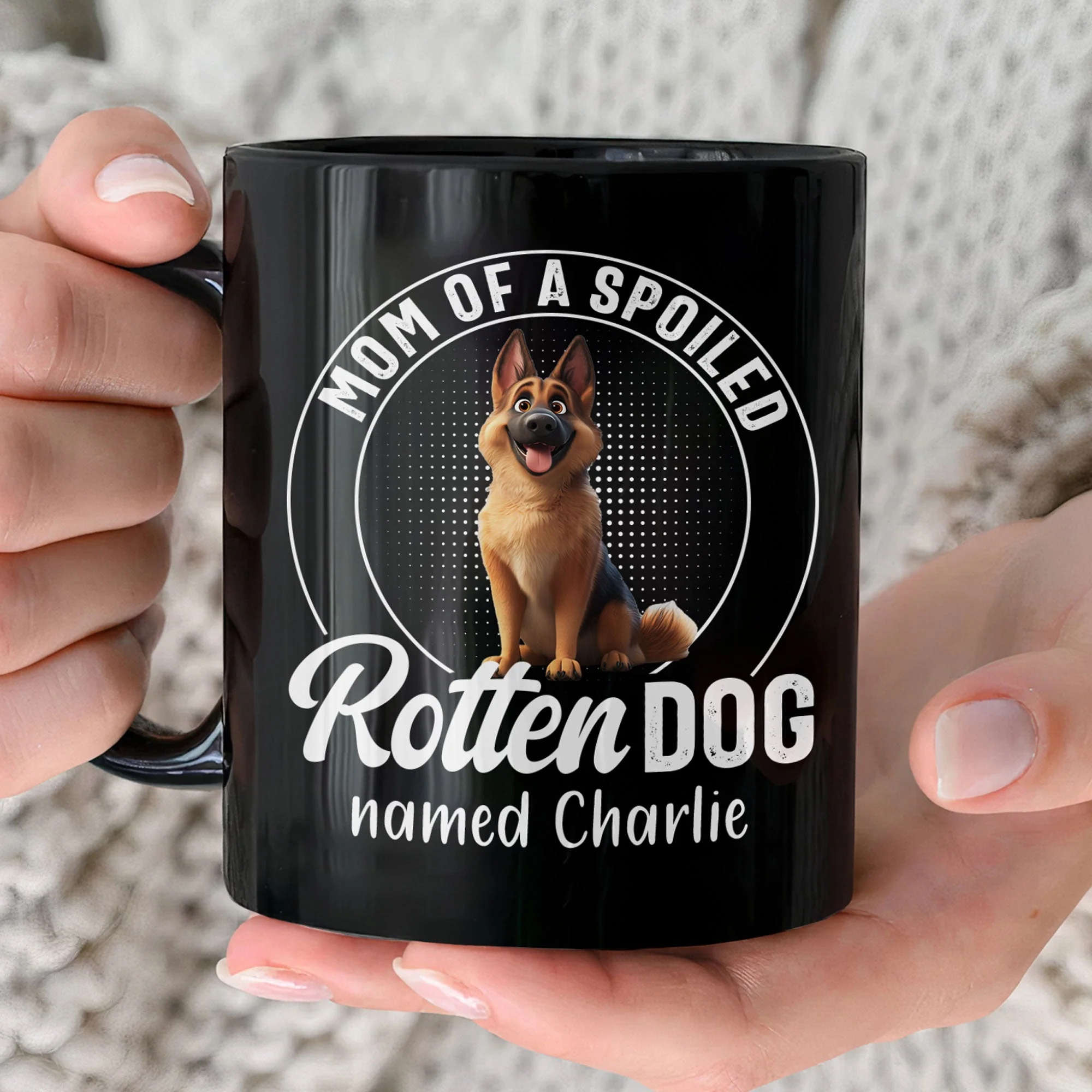 Mom Of Spoiled Rotten Dogs - Funny Custom Mug for Dog Lovers - Image 4