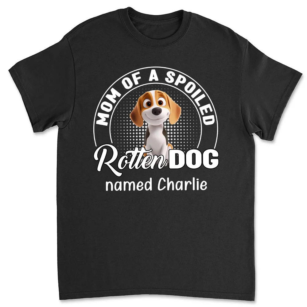 Personalized 'Mom & Spoiled Dog' Tee - Custom Dog Name Gift Shirt - Image 4