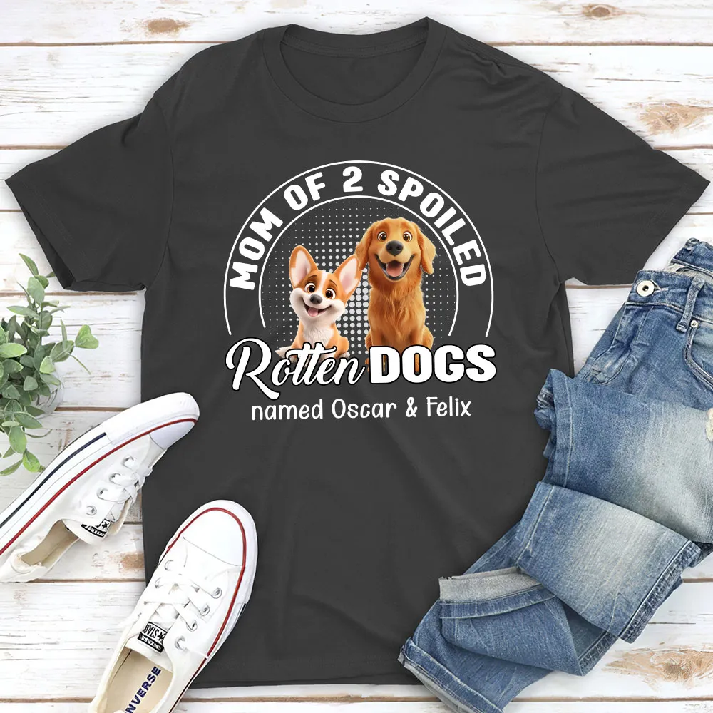 Personalized 'Mom & Spoiled Dog' Tee - Custom Dog Name Gift Shirt - Image 5