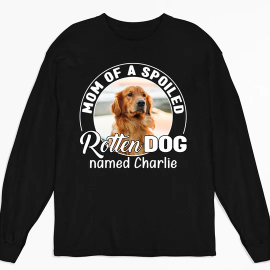 Personalized 'Mom & Spoiled Dog' Tee - Custom Dog Name Gift Shirt - Image 6