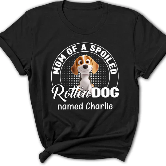 Personalized 'Mom & Spoiled Dog' Tee - Custom Dog Name Gift Shirt - Image 7
