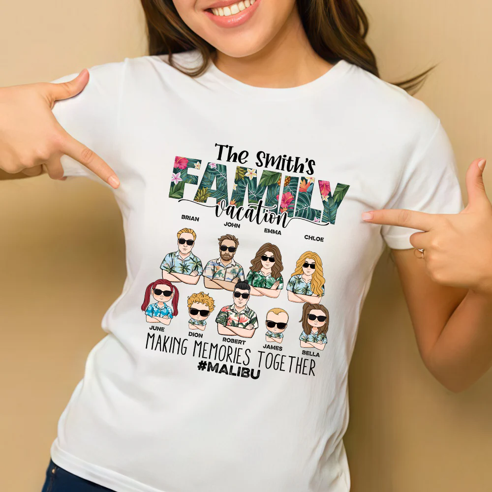 Personalized Family Vacation Shirt – Fun & Unique Vacation Apparel to Capture Cherished Moments