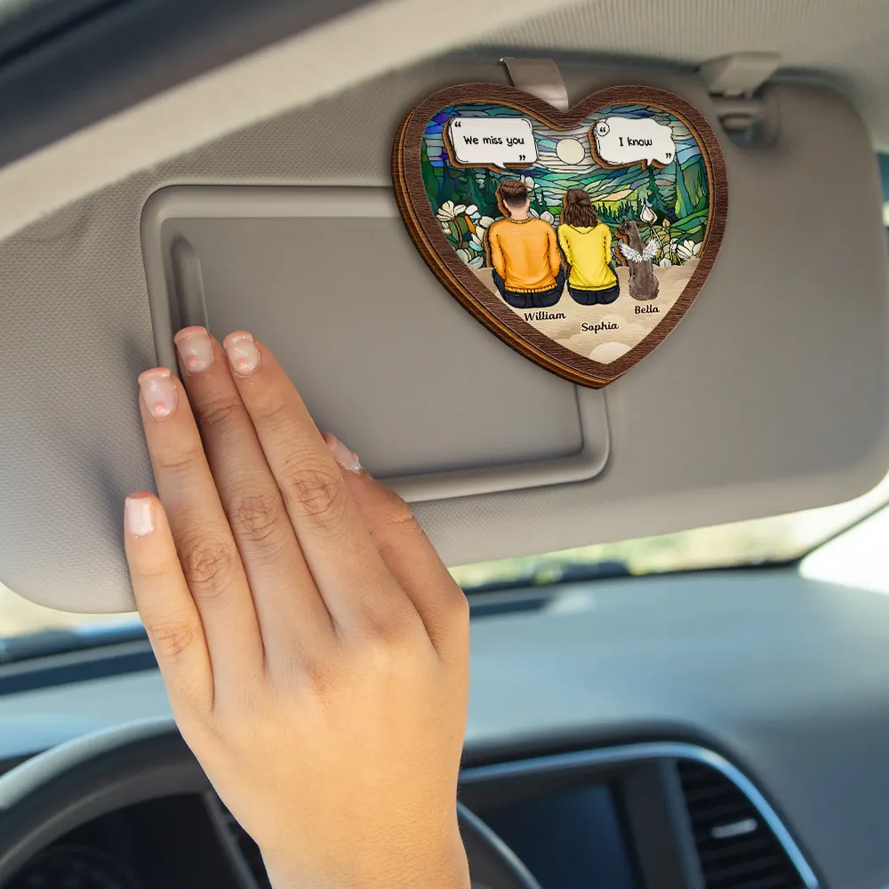 Personalized Car Visor Clip โ Heartfelt Memorial for Pet Lovers โ A Cherished Reminder of Love and Companionship - Image 7