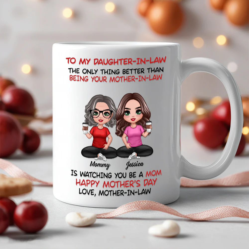 To My Daughter-In-Law Happy Mother’s Day Personalized Mug, Custom Keychain, Plaque & More, Heartfelt Gift from Mother-in-Law - Image 2
