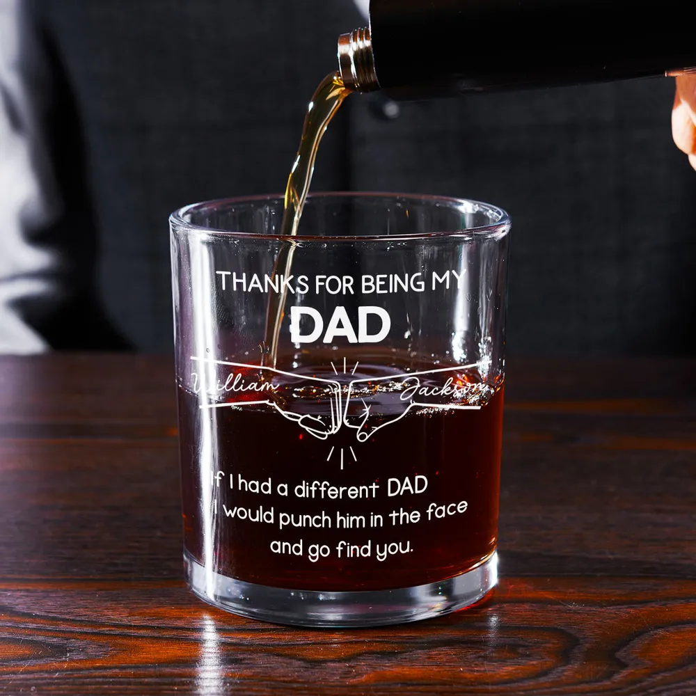 Personalized Whiskey Glass – 'Thanks for Being My Brother' Custom Whiskey Glass with Name – Unique Gift for Brothers, Family, and Special Occasions - Image 7