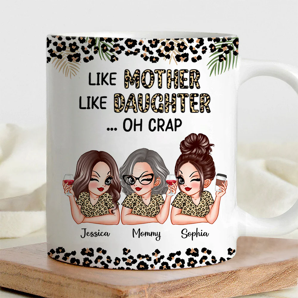 Like Mother Like Daughter Personalized Mug, Keychain, Plaque, and More, Funny Gift for Mom and Daughter - Image 2