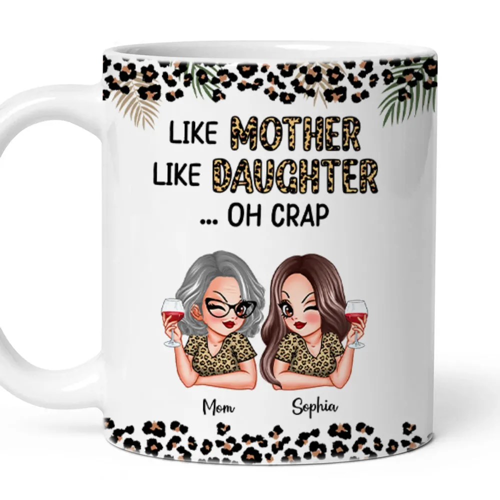 Like Mother Like Daughter Personalized Mug, Keychain, Plaque, and More, Funny Gift for Mom and Daughter - Image 4