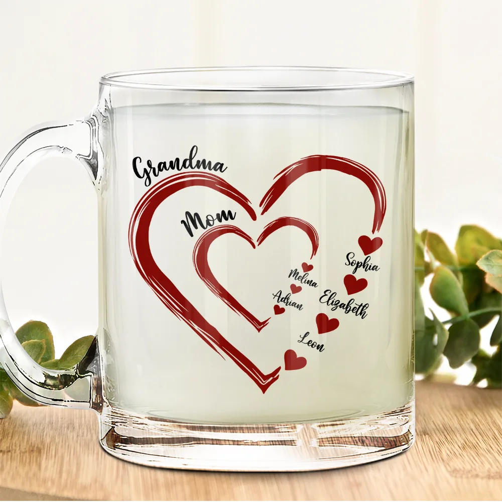 Personalized Glass Mug for Grandma, Mom & Family - A Heartwarming Gift for Any Occasion - Image 4