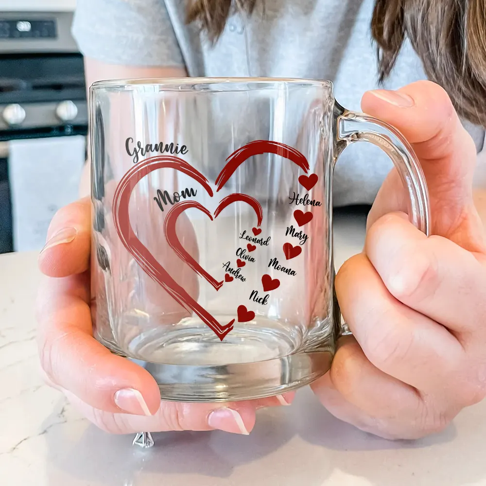 Personalized Glass Mug for Grandma, Mom & Family - A Heartwarming Gift for Any Occasion - Image 6